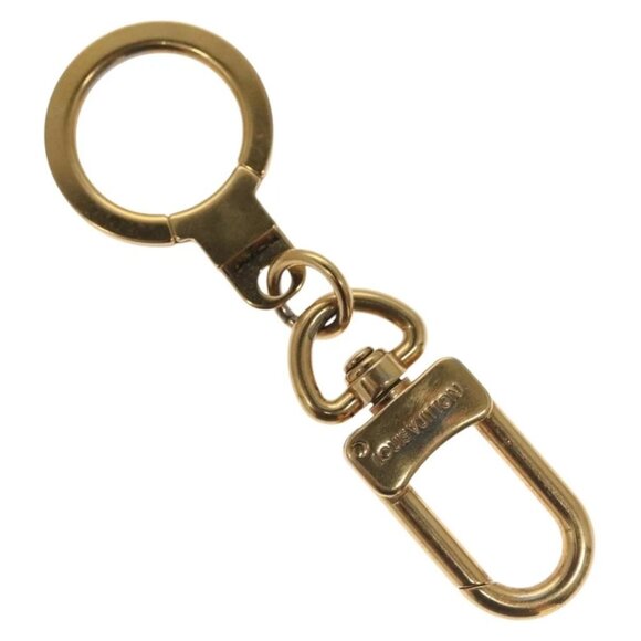 LOUIS VUITTON Anneau Cles Key Holder Metal Gold Tone M62698 LV Auth - Picture 1 of 4